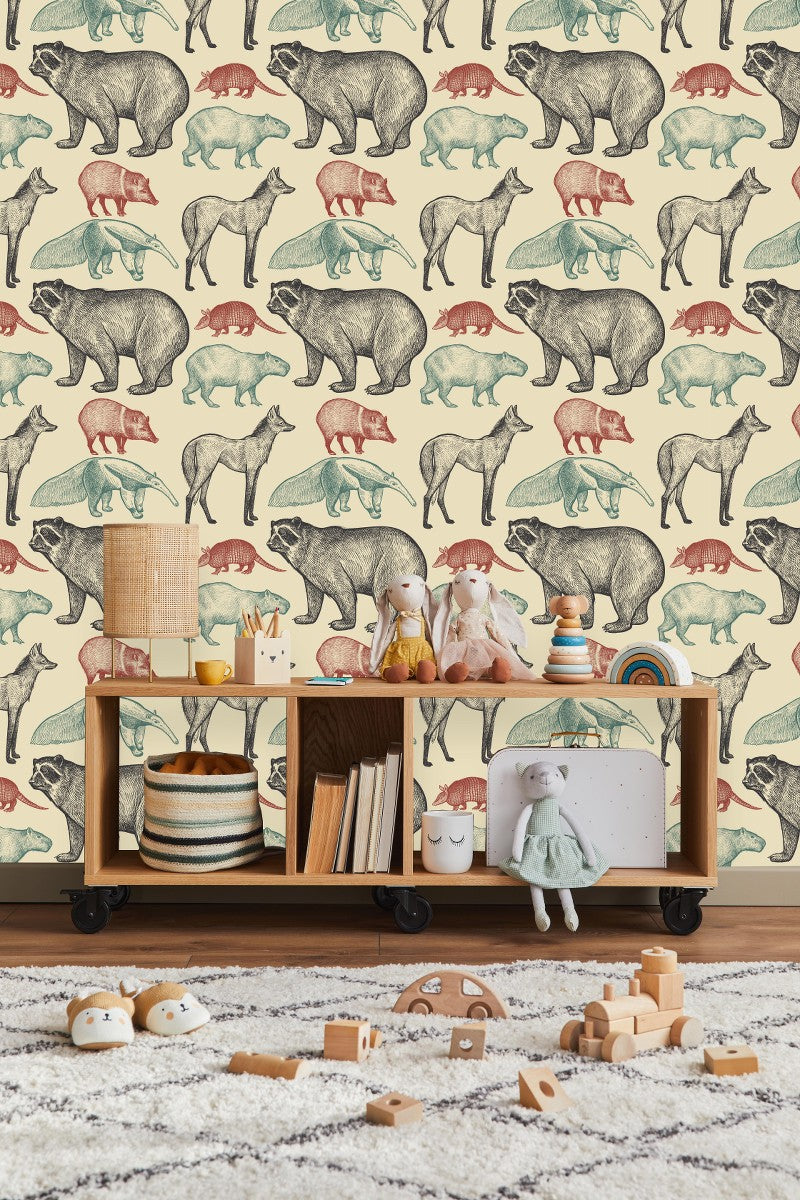 Stylish Exotic Animals Wallpaper Chic