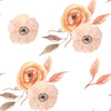 Pastel Flowers on Light Background Wallpaper