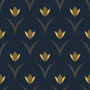 Dark Floral Pattern Wallpaper