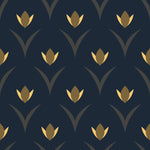 Dark Floral Pattern Wallpaper