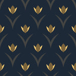 Dark Floral Pattern Wallpaper