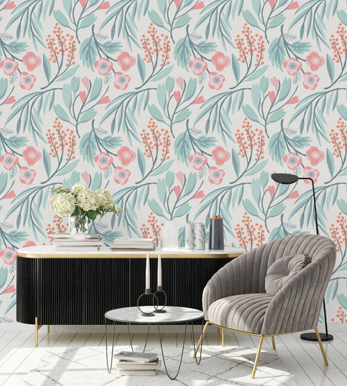 Pastel Colors of Flowers Wallpaper