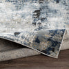 Campsall Gray&Blue Abstract Area Rug