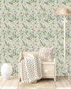 Modish Pastel Colors Floral Wallpaper