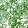 Jungle Green Leaves Wallpaper