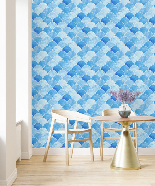 Blue Scales Wallpaper