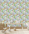 Hedgehogs between Wildflowers Wallpaper