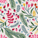 Elegant Berries and Leaves Wallpaper Tasteful
