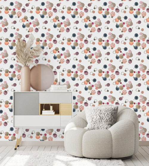 Elegant Multicolored Circles Wallpaper Vogue Select