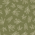 Voguish Olive Tree Pattern Wallpaper Fashionable