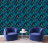 Turquoise Leaves Wallpaper