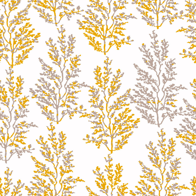 White Wallpaper with Herbs