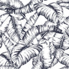Voguish Contour of Leaves Wallpaper Vogue