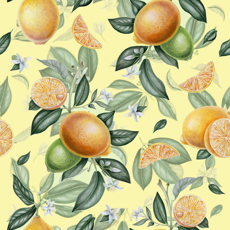 Fashionable Lemons Wallpaper Tasteful
