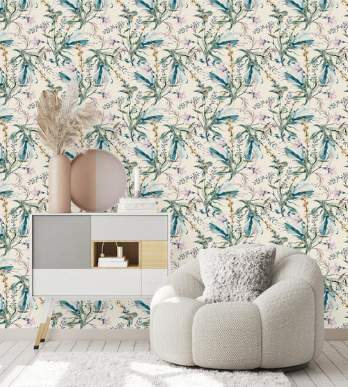 Watercolor Herbal Wallpaper