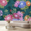 Contemporary Brightly Flowers Wallpaper Vogue