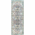 Blue Catigpian Distressed Washable Area Rug