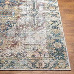 Blue Catigpian Distressed Washable Area Rug