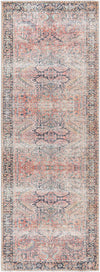 Pink Dunshaughlin Distressed Washable Area Rug