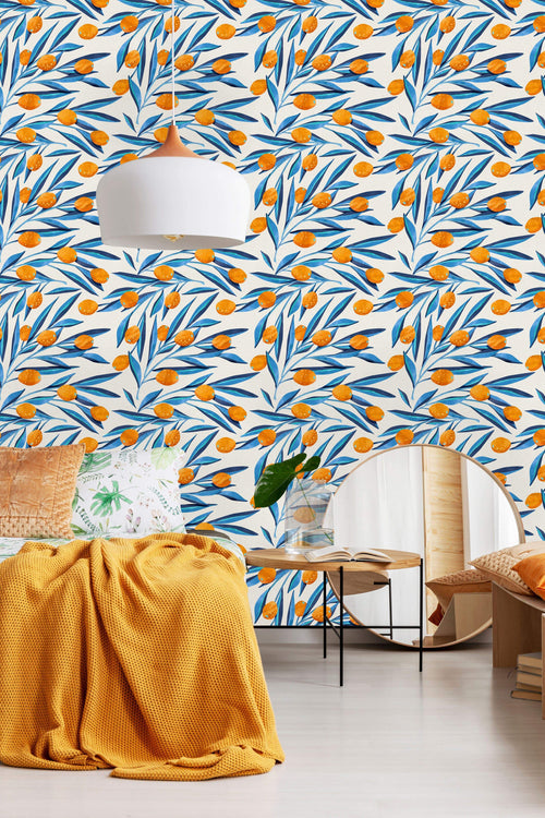 Kumquat Pattern Wallpaper