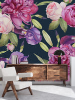 Peonies and Irises Wallpaper