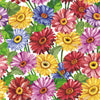 Stylish Brightly Floral Contemporary Wallpaper