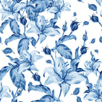 Blue Lilies Wallpaper