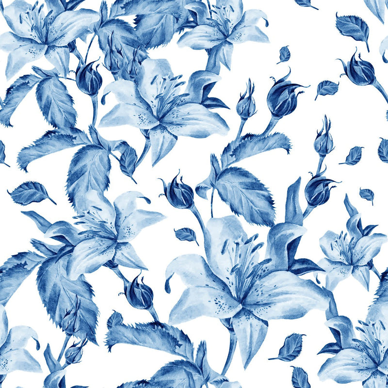 Blue Lilies Wallpaper