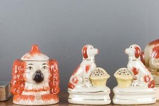 Staffordshire Style Rust Dog Head