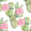 Cactus Wallpaper on White Background