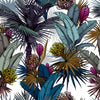 Voguish Exotic Palm Leaves Wallpaper Tasteful