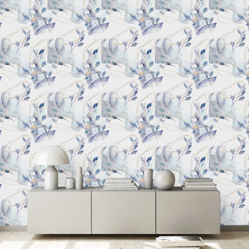 Fashionable Leaves Wallpaper Tasteful