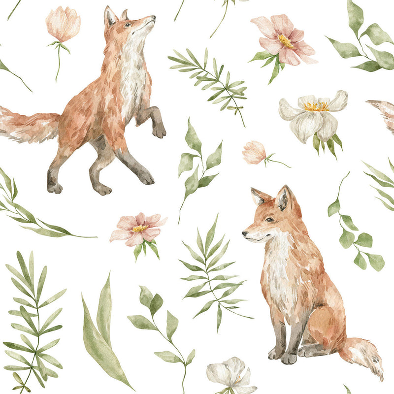 Voguish Foxes Wallpaper