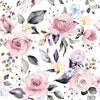 Pink Roses with Flowers Wallpaper