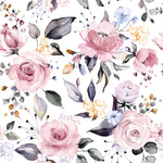 Pink Roses with Flowers Wallpaper