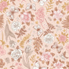 Pink Vintage Floral Wallpaper