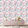 Stylish Leaves on White Wallpaper Smart