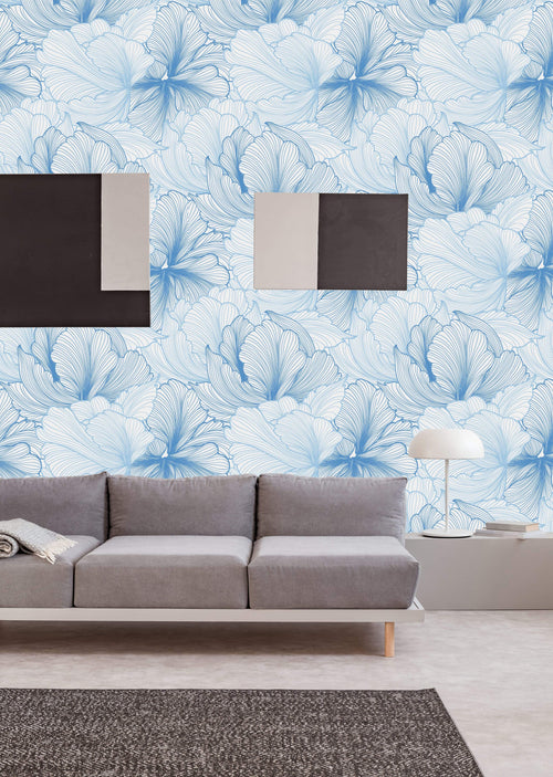 Lovely Blue Flowers Wallpaper