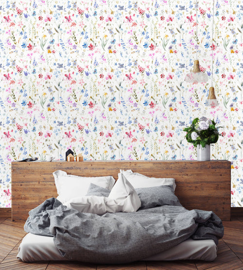 Lovely Watercolor Field Wallpaper