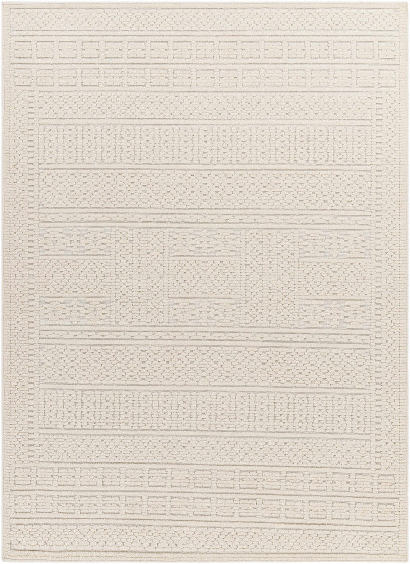 Bahar Cream Washable Area Rug