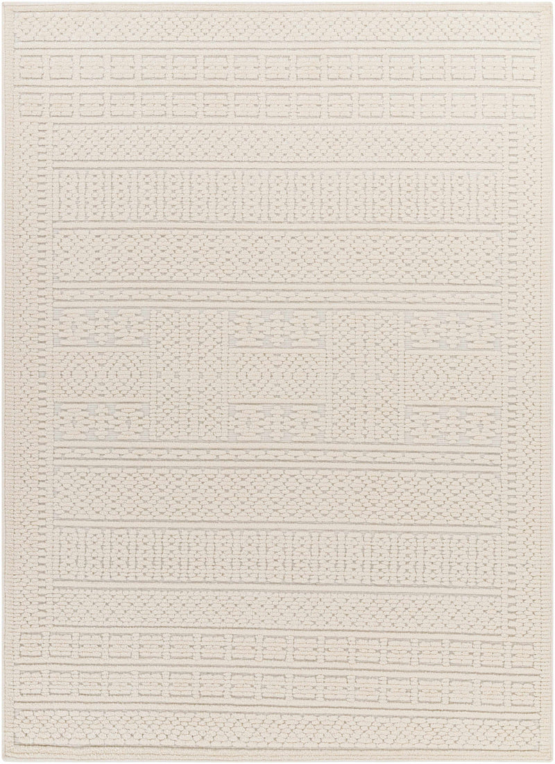 Bahar Cream Washable Area Rug