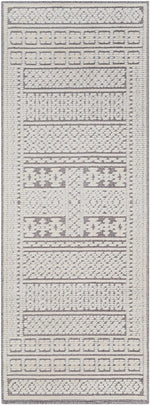 Bahar Cream & Gray Washable Area Rug