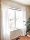 Lydia Ruffle Window Curtain Panel Set