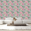 Elegant Berries and Leaves Wallpaper Tasteful