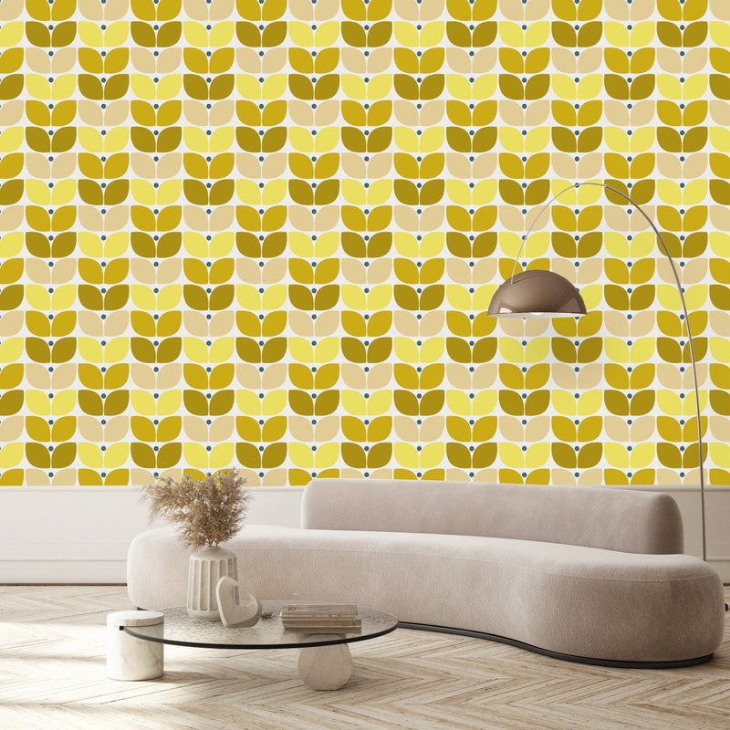 Yellow Pattern Wallpaper