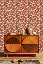 Contemporary Floral Vintage Wallpaper Smart