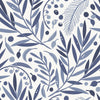 Voguish Purple Leaves and Berries Wallpaper Smart
