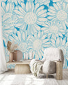 Blue Chamomile Wallpaper
