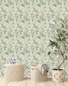 Modish Pastel Colors Floral Wallpaper