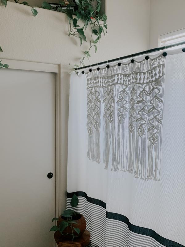 Boho Macrame Leaf Cotton Valance Lovecup